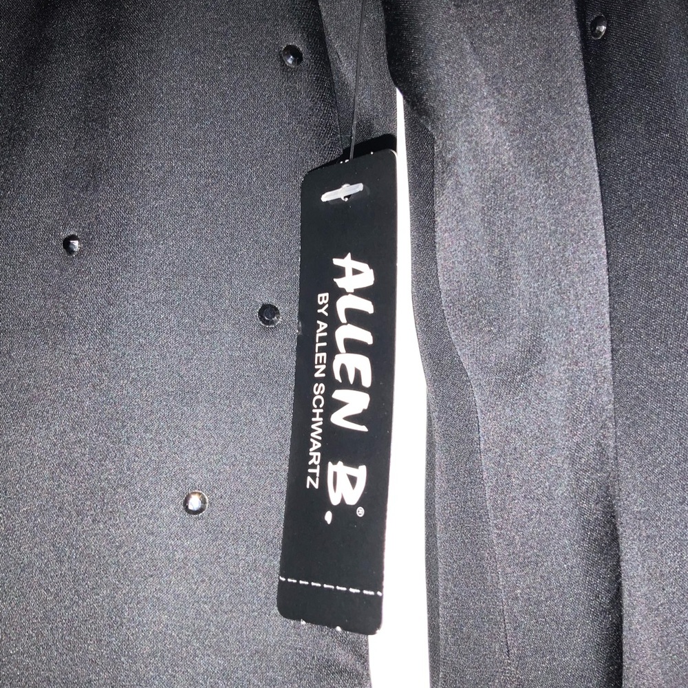 Allen B by Allen Schwartz - Black Blazer with Studded Details NWT Size Large - Picture 2 of 6